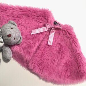 Mercury Vancouver Pink Girl's Faux Fur Cape 2-4T